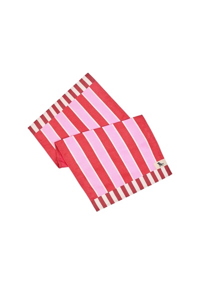 Dock And Bay Banyo Havlusu Waffle L Cherry Bomb Kırmızı Pembe