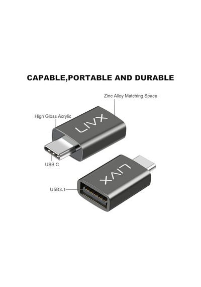 3.0 Erkek Type-c 3.1 Dişi Otg Dönüştürücü Adaptör Yüksek Hızlı Veri Aktarımı Ve Şarj Evınto