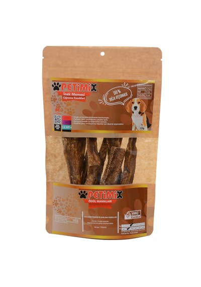 İnek Memesi Çubukları Çiğneme Kemikleri Köpek Ödül Maması 130g