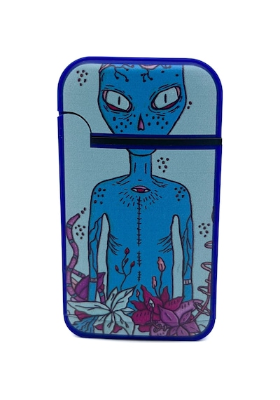 Zengaz Cool Tasarım Jet Alev Çakmak - Alien Lacivert