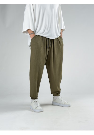 Cocopelli Bürümcük Haki Erkek Jogger Pantolon Coc3178
