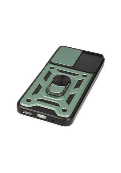 Xiaomi Poco M5 Kılıf Pars Lens Yüzüklü Silikon - Yeşil 0.2M-Çok Renkli