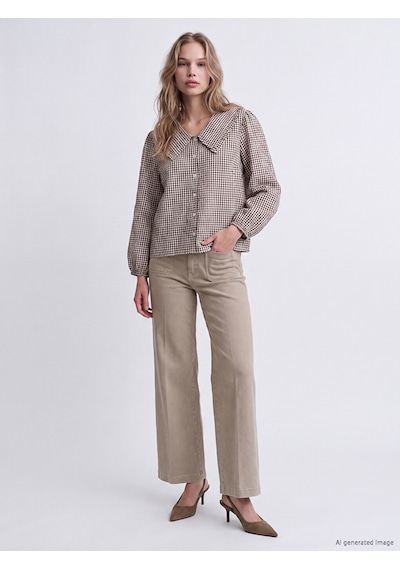 Lcw Jeans Bej Culotte Fit Kadın Jean Pantolon