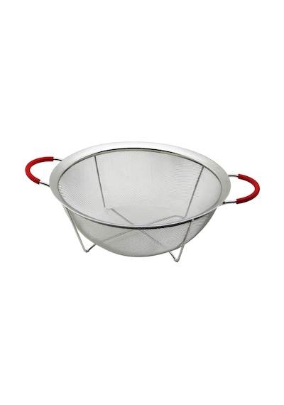 Yakut-12327 Metal Süzgeç 28cm Ayak Tel Sepet Metal Çerçeve Silikon Kılıflı Kulp Diğer