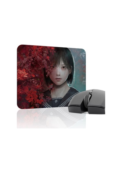 Silent Hill Kaymaz Dikişli Kauçuk Oyuncu Mousepad V4 - 22x18 Gaming Mouse Pad Fare Altlığı