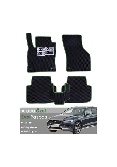 Volvo V60 2018-2025 Uyumlu Eva Paspas Tam Set Oto Paspas,araca Özel,tam Koruma,kolay Temizlik 387