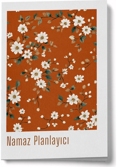 1 Yıllık Namaz Planlayıcı Defterim - Turuncu Çok Renkli