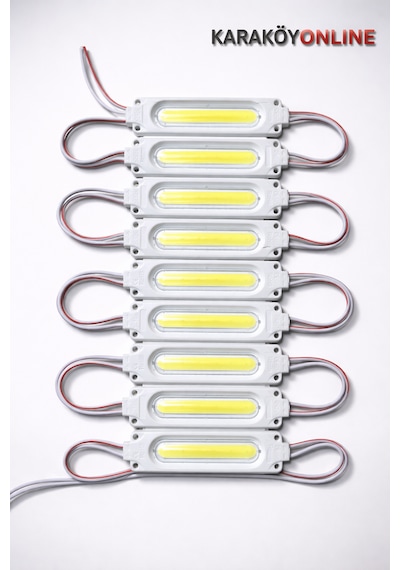 12v 2w Cob Modül Led Parmak Led Araç Altı & Oto Iç Aydınlatma 10'lu Paket Beyaz