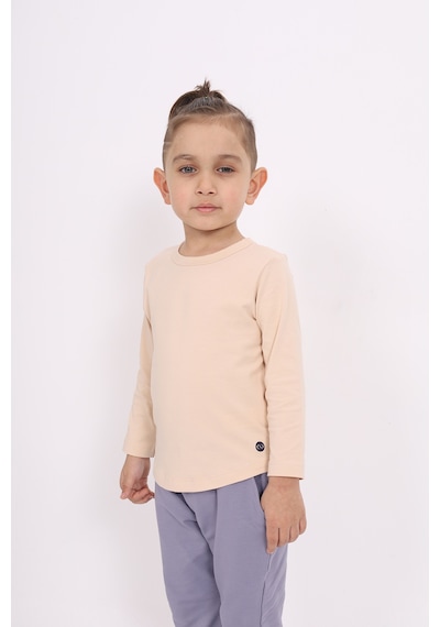 Toontoy Kids Toontoy Erkek Çocuk Baskılı Bisiklet Yaka Uzun Kollu Tişört Lacivert