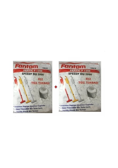 Fantom P 1200 Pratik Toz Torbası - 2 Adet