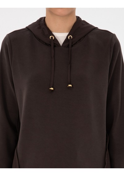 Pierre Cardin Kadın Kahverengi Sweatshirt 50314041-vr029 Kahverengi