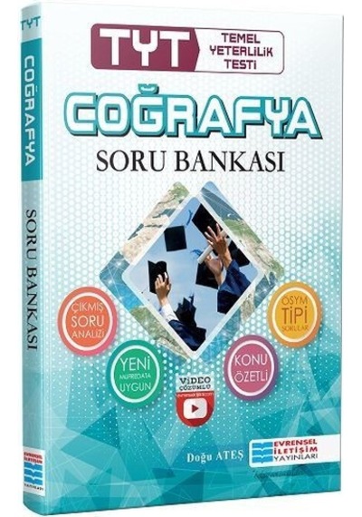 TYT Coğrafya Video Çözümlü Soru Bankası  -  Doğan Kaya  -  Evrensel İletişim Yayınları