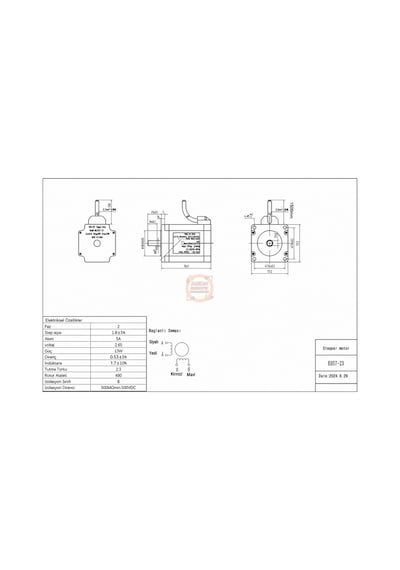 2.3 Nm Nema23 Step Motor Eo57-23 Jkon-tek