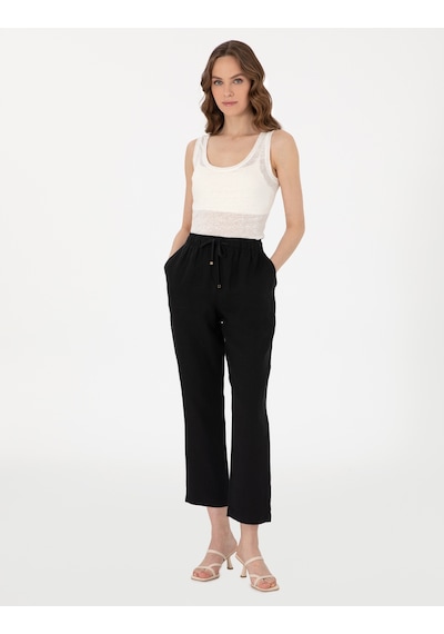 Pierre Cardin Kadın Siyah Pantolon Kanvas-chino 50301256-vr046 Siyah