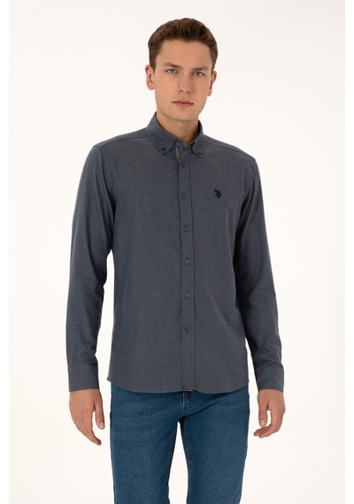 U.s. Polo Assn. Erkek Açık Lacivert Gömlek Desenli 50308554-vr059 Acık Lacıvert