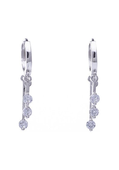 Sallantılı Zirkon Taşlı Shakira Model 925 Ayar Gümüş Kadın küpe