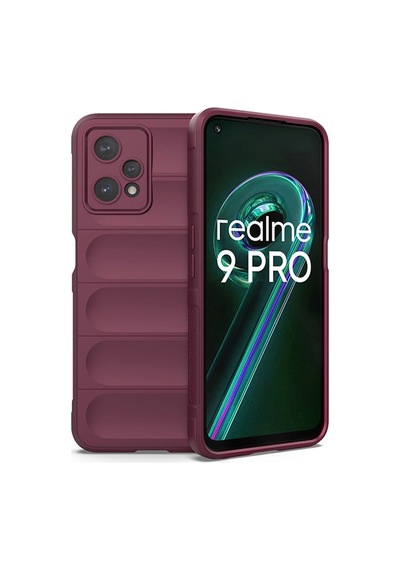 Newface Realme 9 Pro 5g Kılıf Optimum Silikon Glblseme - 93 - Bordo