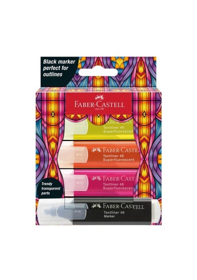 Faber Castell Fosforlu Kalem Glassy Neon Çok Renkli