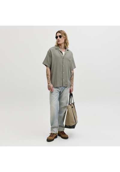 Jack & Jones Erkek Resort Yaka Gömlek - Liam - 12288912 Vetiver