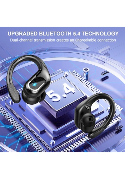 Kablosuz Kulaklık Bluetooth 5.4 Kulaklık 75 Saat Çalma Süresi, 2025 Bluetooth Kulakiçi Derin Bas Gürültü Önleyi
