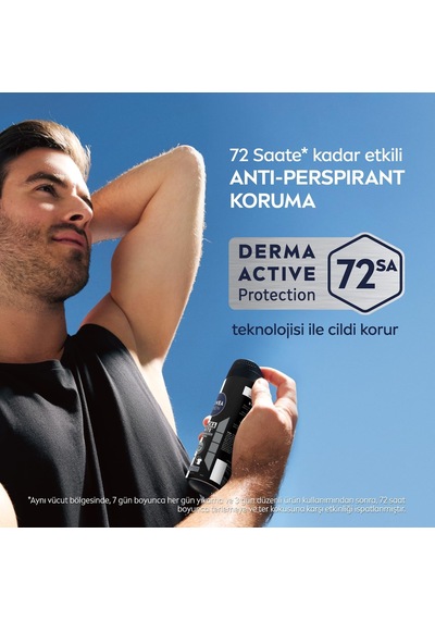 Erkek Sprey Deodorant Black&white Invisible Original 200 Ml, 72 Saat Anti-perspirant Ter Koruması,ekonomik Boy