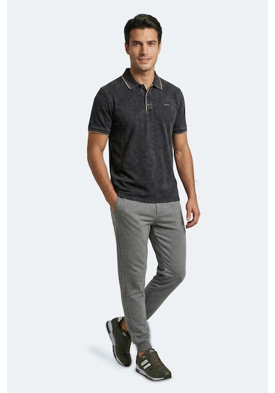 Slazenger Zale Erkek Polo Yaka Siyah Tişört