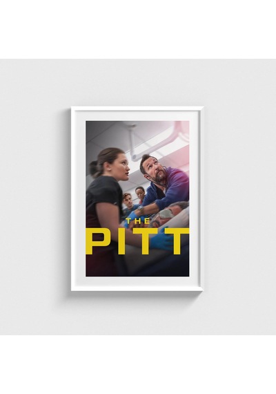 The Pitt Dizi Posteri Tablo Çerçeveli Poster Duvar Dekorasyonu Beyaz Çerçeveli Tablo Beyaz Çerçeveli Tablo Dn11d463beyaz