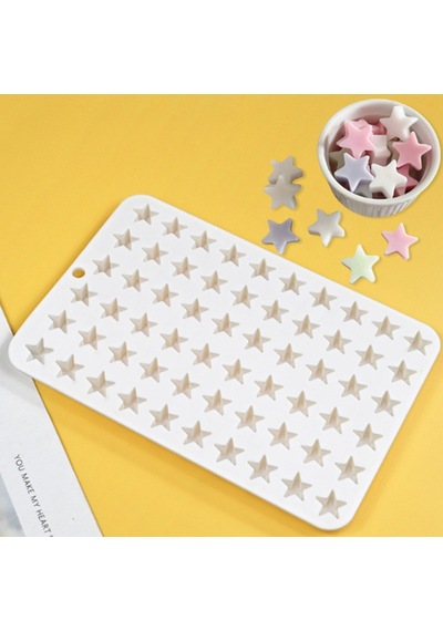 Silikon Kek Kalıp Sugarcraft Minik Yıldız Figürleri Kalıbı Şeker Hamuru Jelibon Kalıbı Çok Renkli