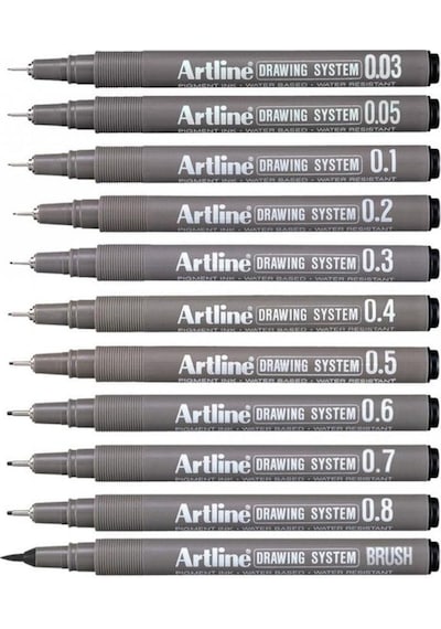 Artline Drawing System Teknik Çizim Kalemi 11'li Set