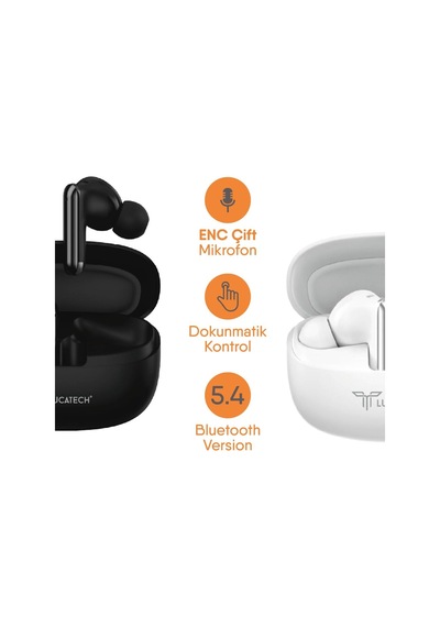 Venüs Bluetooth Kulaklık Enc & Anc Teknolojili 5.4 Siyah