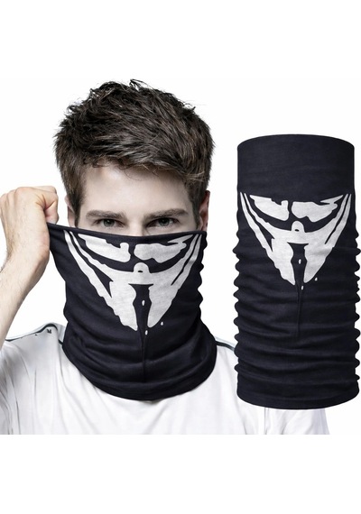 Erturkstore Vendetta Maskesi Desenli Baf Bandana Çok Amaçlı Yüz Boyunluk Bandana 4 No Çok Renkli