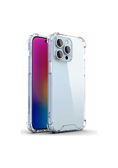 Apple Uyumlu iPhone 14 Pro Max Uyumlu Zore Nitro Anti Shock Silikon-renksiz Renksiz -