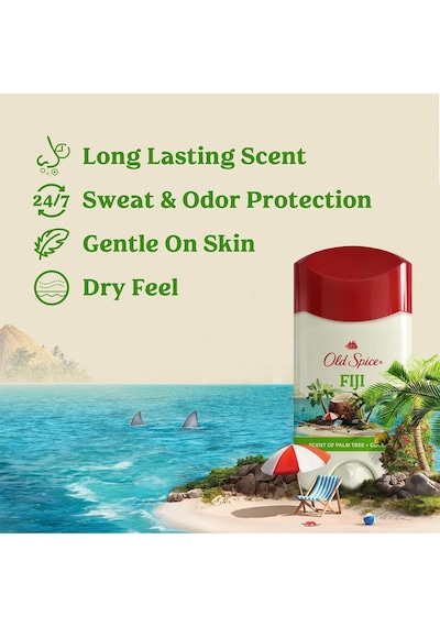 Old Spice Fiji Palm Tree + Coconut Antiperspirant Stick Deodorant 73gr