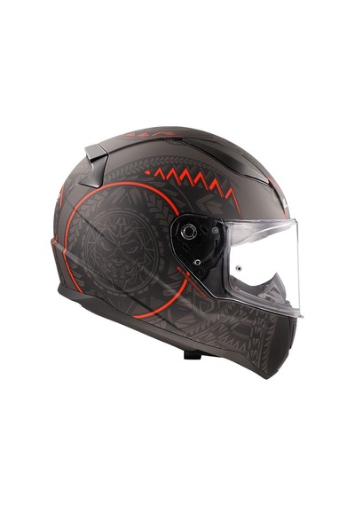 Ls2 Rapıd 2 Takaroa Mat Siyah-kırmızı Kask Renkli