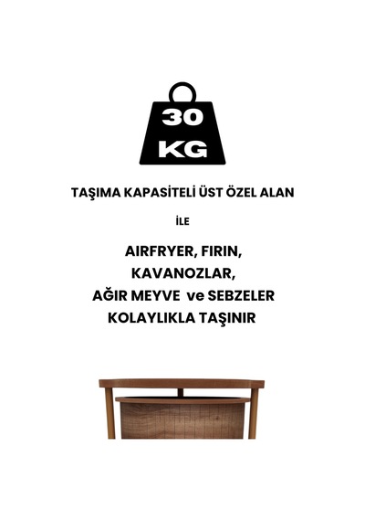 Ahşap Sebzelik Geleneksel Tasarım Yuvarlak Kemençe Desenli 4 X 5 Kg Kapasiteli Hazır Gönderim Diğer