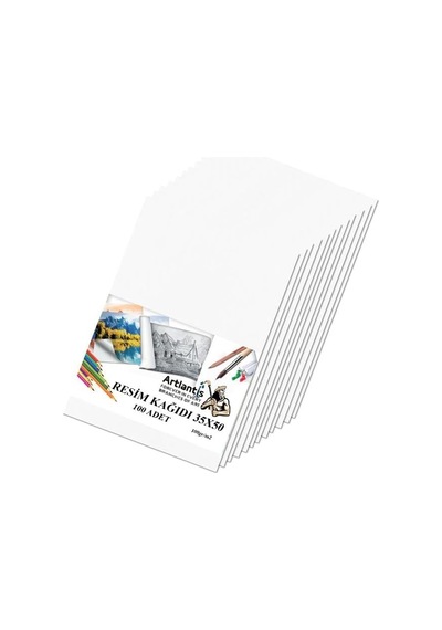 Resim Kağıdı 35x50 100 Lü 100 Gr 1 Paket 35 50 Resim Kartonu