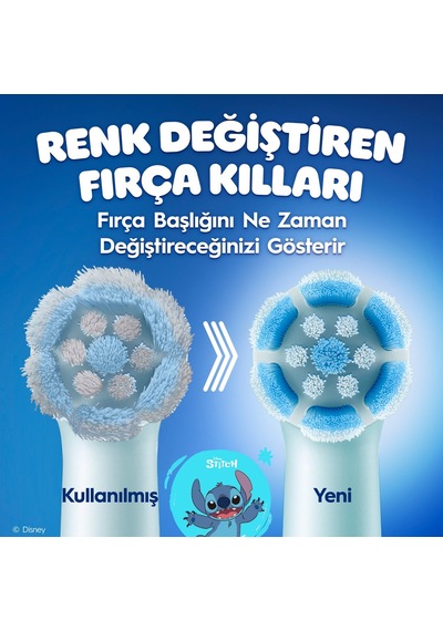 Oral-b Io Çocuk 6+ Stitch Diş Fırçası Yedek Başlığı 4 Adet