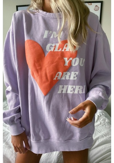 Madmext Mad Girls Lila Sweatshirt Mg1224