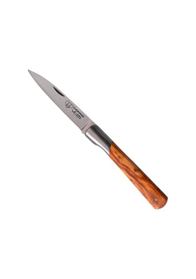 Cudeman 409-lf Vendetta Natural Olive Wood With Bolster Zeytin Saplıı Deri Kılıflı Kamp Çakı Kahverengi