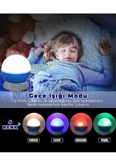 Tavana Işık Yansıtmalı Gece Lambası Dönen Yıldız Ay Projeksiyon Oda Lambası Işık Küresi-star Master Tavana Işık Yansıtmalı Gece Lambası Dönen Yıldız Ay Projeksiyon Oda Lambası Işık Küresi-star Master