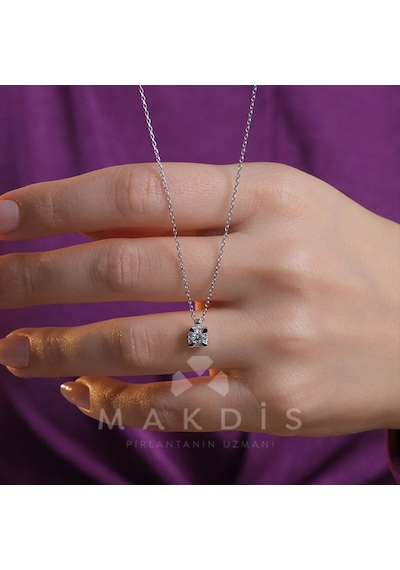 0.25 Karat Tektaş Pırlanta Kolye - Hrd Sertifikalı 03753014