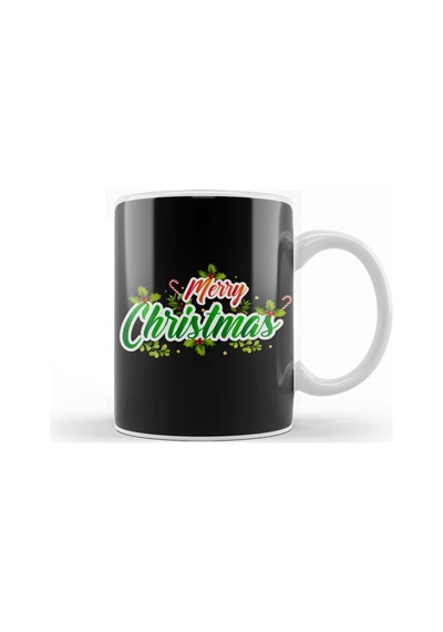 Yılbaşı Yeni Yıl Konseptli Merry Christmas 013 Kupa Bardak Porselen Karışık