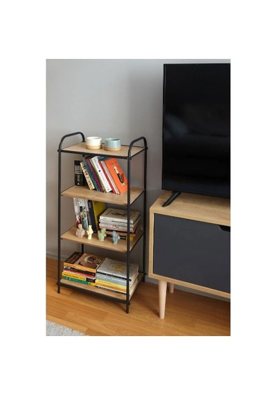 Jumbo Metal Dekoratif Kitaplık - Lüx Kitap Rafı Stand