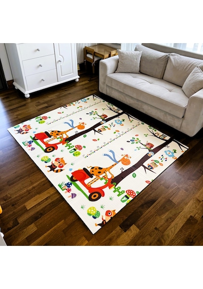 Delt Katlanabilir Çocuk Bebek Oyun Matı Oyun Aktivite Halısı - 150x200x1 Cm Çantalı