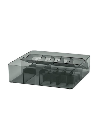 Ikea Vısslaån Bölmeli Düzenleyici, Gri, 32x31x9 Cm