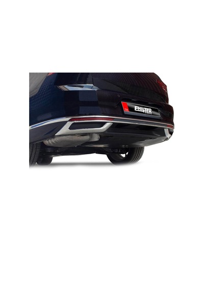 Vw Passat B8 Egzos Çerçevesi - Krom 3 Parça Sd 2019+