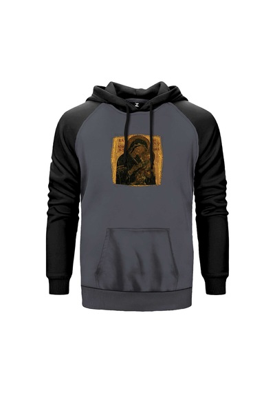 Batushka Panihida Gri Renk Reglan Kol Sweatshirt