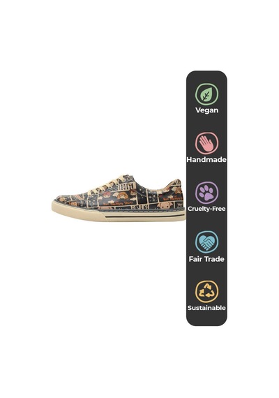 Kadın Vegan Deri Çok Renkli Sneakers - Warner Bros Expecto Patronum Harry Potter Tasarım Kadın Vegan Deri Çok Renkli Sneakers - Warner Bros Expecto Patronum Harry Potter Tasarım