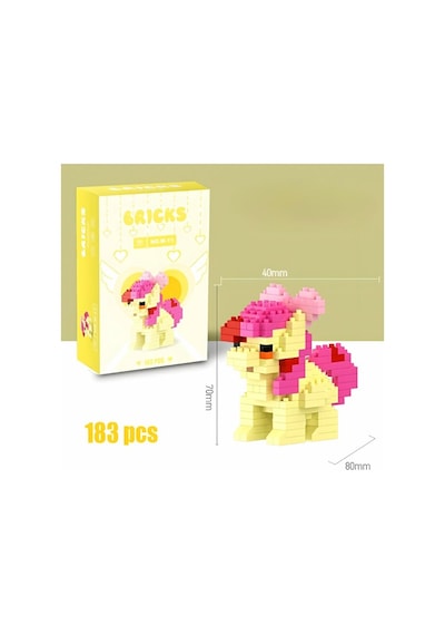 Brıcks Pony Yapı Blok Seti 2 Li Sweetie Belle & Applebloom Pony Figür Hobi Koleksiyon