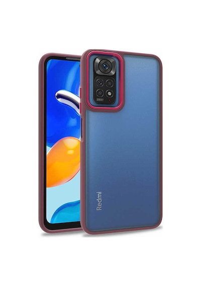 Zore Redmi Note 11s Global Kılıf Ogaa Flora Kapak - Lila